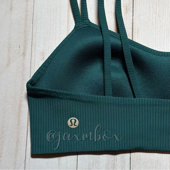 Lululemon Like a Cloud Ribbed Bra *Light Support, B/C Cup Storm Teal Size 6 - Picture 8 of 10